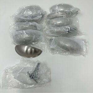 NEW Kitchen Cabinet Stainless Steel Cup Pulls Brushed Nickel, Set of 10